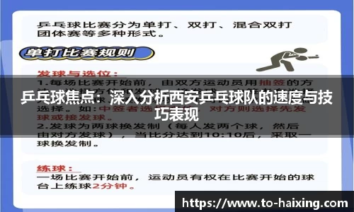 乒乓球焦点：深入分析西安乒乓球队的速度与技巧表现
